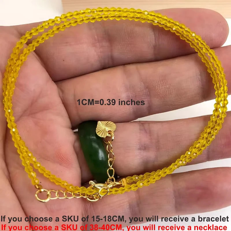 Simple Bohemian Natural Stone Cut the Shiny Beads Necklace Bracelet Set for Women Charms Fashion Female Party Gift Jewelry