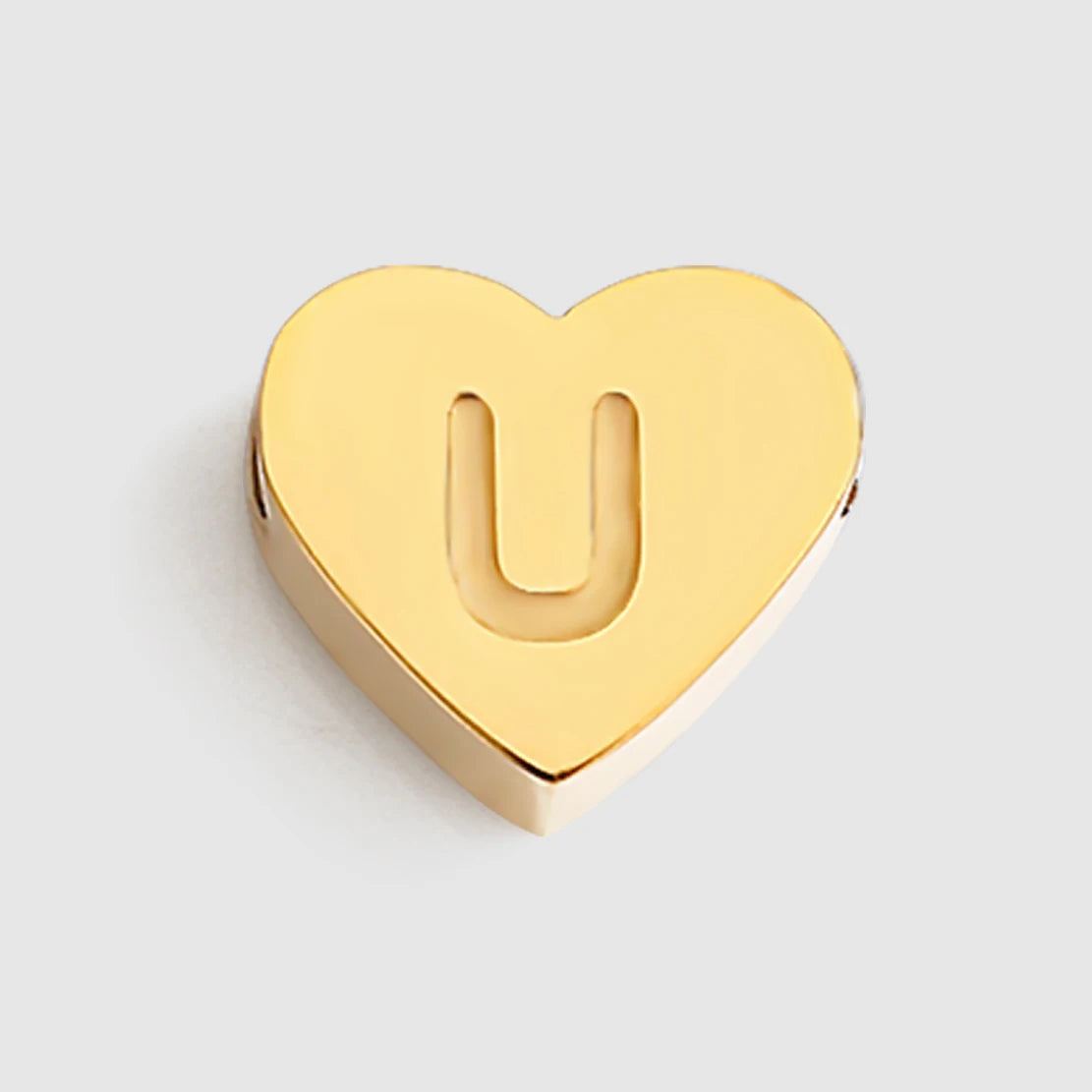 EMANCO Initial Name Heart Shape Pendant for Necklaces Stainless Steel Necklace for Women Bracelet Make Earrings Jewelry