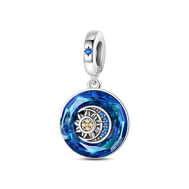 925 Sterling Silver Charms Fit Original Bracelets Star Moon Sun Spaceman Pendant Beads DIY Women Necklaces Jewelry