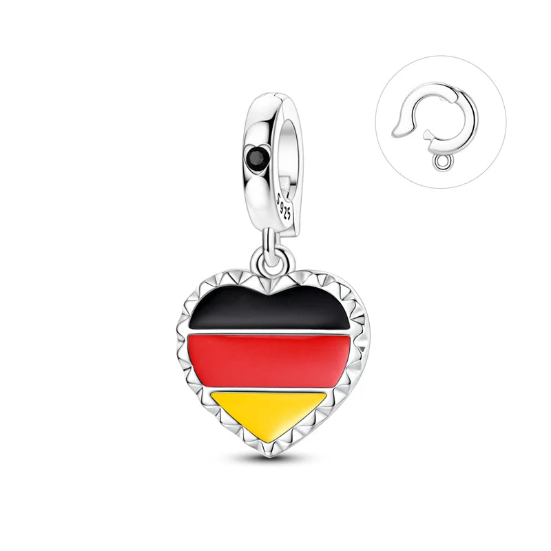 Original 925 Sterling Silver Charms Love Travel London Bus Paris Eiffel Tower Beads Fit Bracelets Necklaces Women DIY Jewelry
