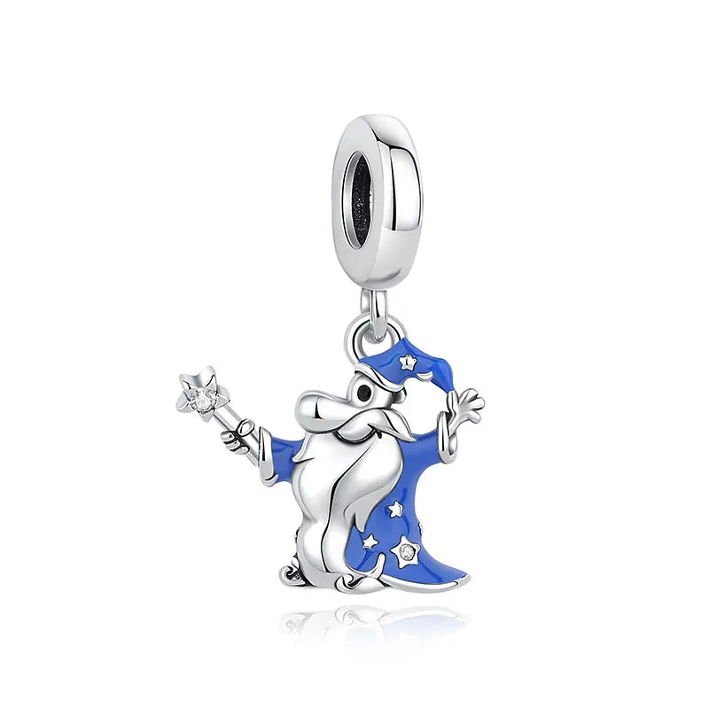 925 Sterling Silver Charms Fit Original Bracelets Star Moon Sun Spaceman Pendant Beads DIY Women Necklaces Jewelry