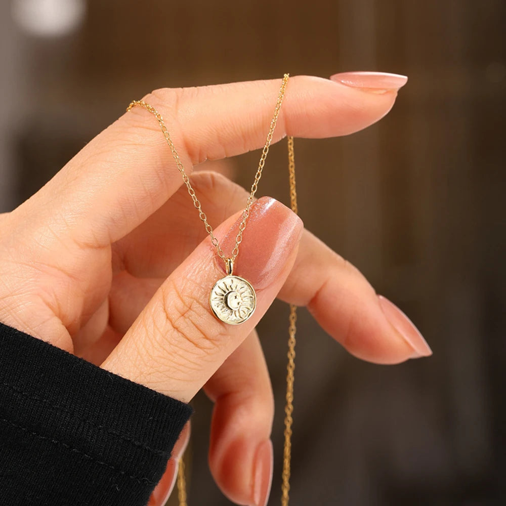 Aide 925 Sterling Silver Trendy INS Style Various Pendant Necklaces For Women Zircon Snake Heart Charm Clavicle Choker Jewelry