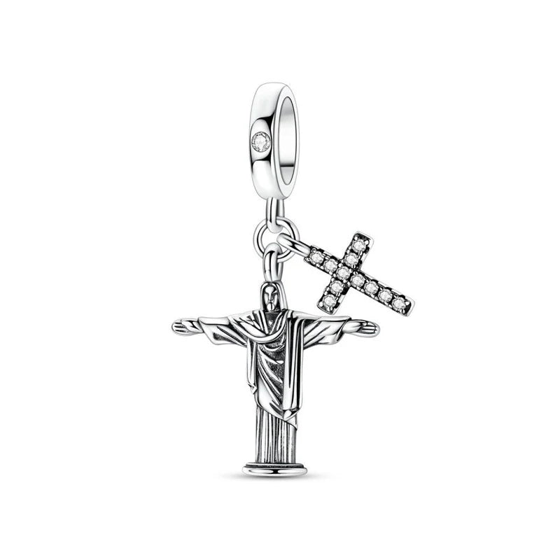 Original 925 Sterling Silver Charms Love Travel London Bus Paris Eiffel Tower Beads Fit Bracelets Necklaces Women DIY Jewelry