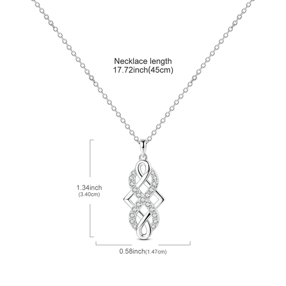 Simple and Elegant 925 Sterling Silver Seashell Teardrop Four-Leaf Clover Star Moon Bible Crystal Lock Necklace Precious Gifts