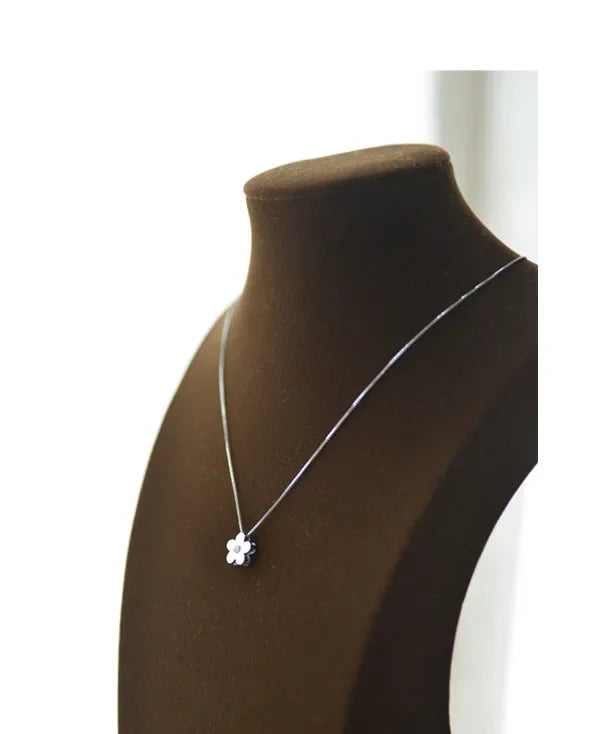 925 Sterling Silver Flower Necklaces & Pendants For Women High Quality Sterling-silver-jewelry