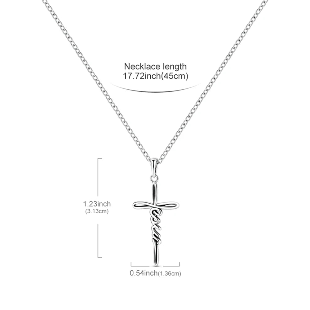 Simple and Elegant 925 Sterling Silver Seashell Teardrop Four-Leaf Clover Star Moon Bible Crystal Lock Necklace Precious Gifts