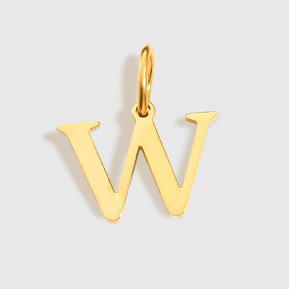 EMANCO Initial Alphabet Pendant Stainless Steel Charms for Making Necklace Minimalism Accessories Women's Jewelry Wholesale