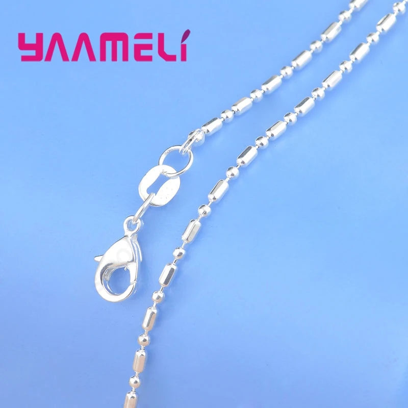 Big Sale Sample Order 20Pcs Mix 20 Styles 18" Genuine 925 Sterling Silver Link Necklace Set Chains+Lobster Clasps
