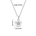 Simple and Elegant 925 Sterling Silver Seashell Teardrop Four-Leaf Clover Star Moon Bible Crystal Lock Necklace Precious Gifts