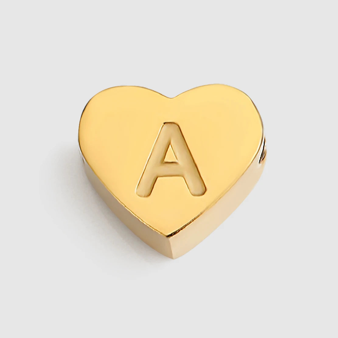 EMANCO Initial Name Heart Shape Pendant for Necklaces Stainless Steel Necklace for Women Bracelet Make Earrings Jewelry