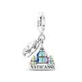 Original 925 Sterling Silver Charms Love Travel London Bus Paris Eiffel Tower Beads Fit Bracelets Necklaces Women DIY Jewelry