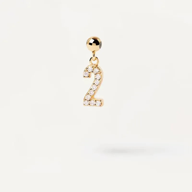New 925 Sterling Silver Diy Women Necklace Alphanumeric Constellation Charm Personality Charm Free with Choker Fine Jewelry