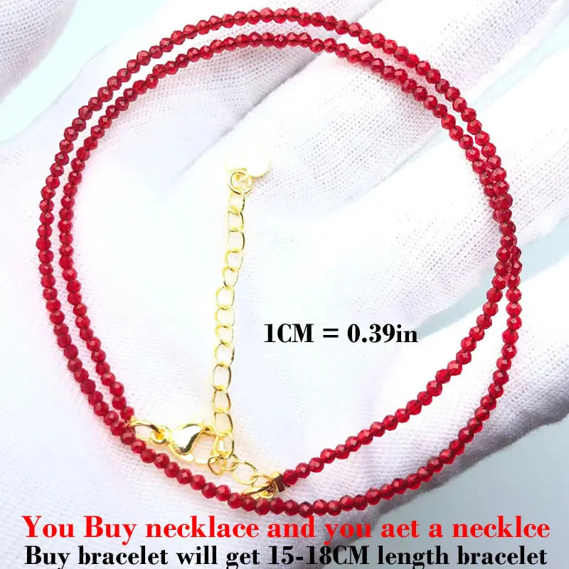 Simple Bohemian Natural Stone Cut the Shiny Beads Necklace Bracelet Set for Women Charms Fashion Female Party Gift Jewelry